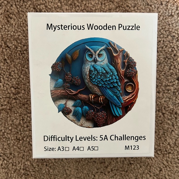 Wooden Owl Puzzle - Picture 1 of 1
